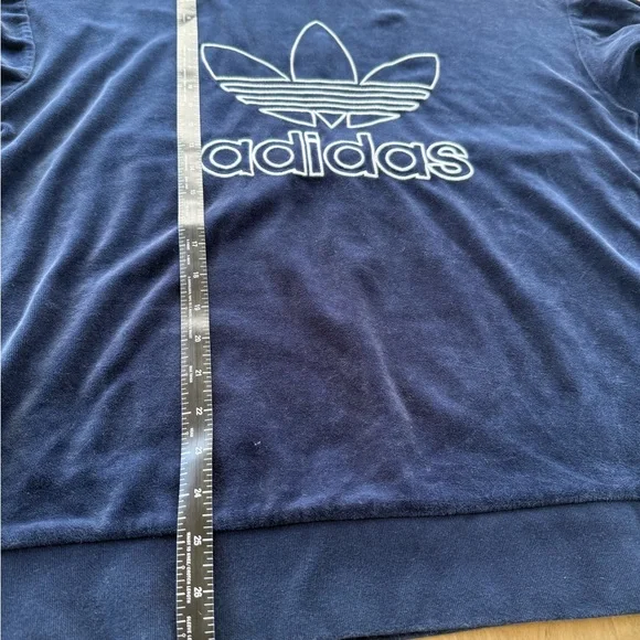 Adidas Navy Velvet Crewneck - Picture 7 of 13
